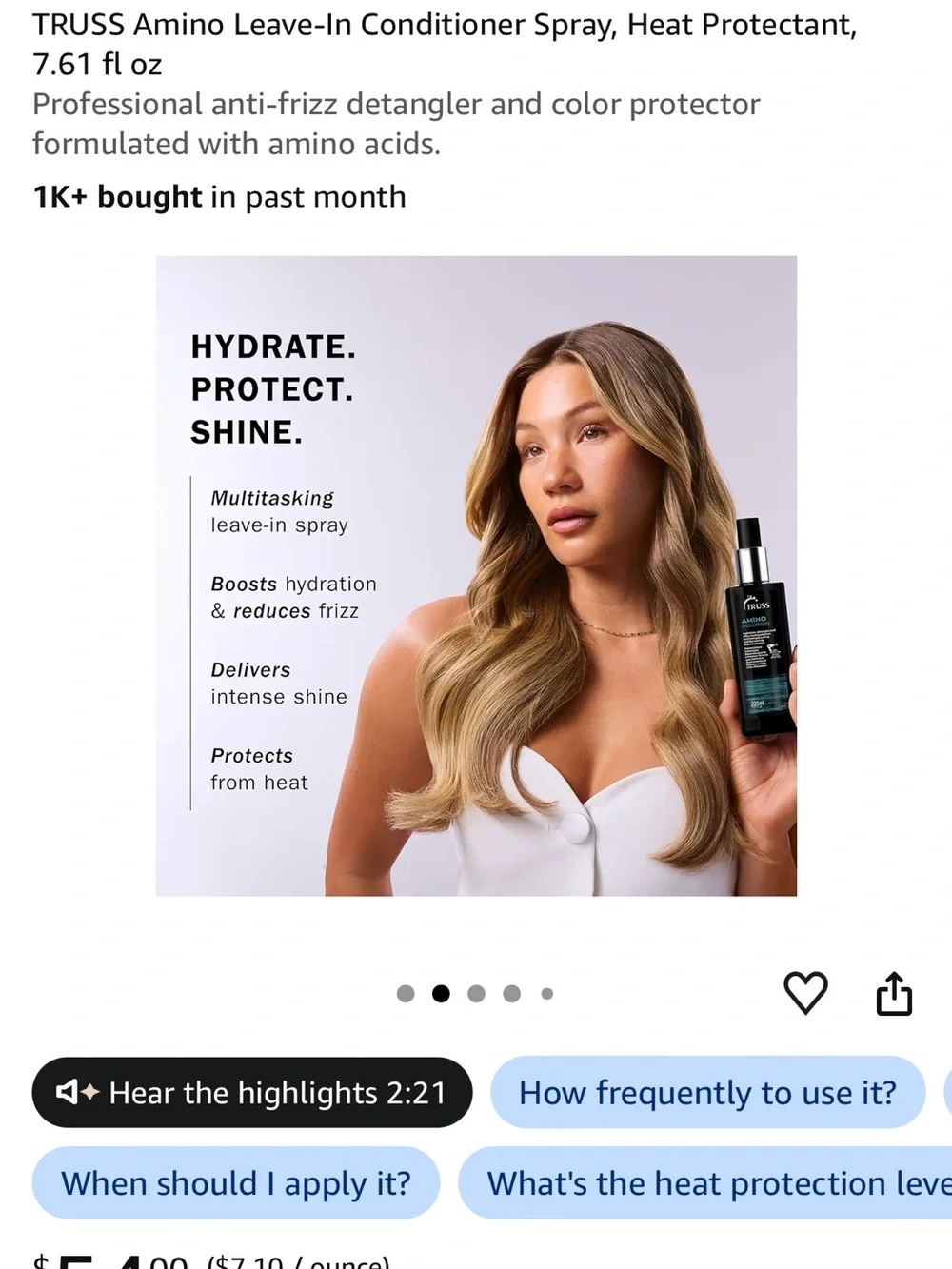 Truss Amino hair serum